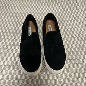 Steve Madden Black Suede Women’s Sneakers